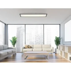 LED Panel. Flat. Deckenleuchte, schwarz, dimmbar