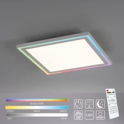 LED Panel, Paneel,Deckenleuchte, RGB, Rainbow, dimmbar, 40x40cm