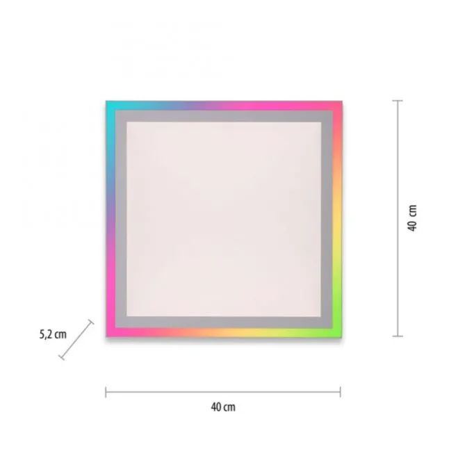 LED Panel, Paneel,Deckenleuchte, RGB, Rainbow, dimmbar, 40x40cm