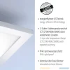 LED-Panel, Rahmen chrom , IP44, Badezimmer Panel, 45x45cm, CCT