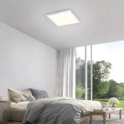LED-Panel, Rahmen chrom , IP44, Badezimmer Panel, 45x45cm, CCT
