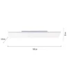 LED-Panel, rahmenlos, 100x25cm, weiß, ultraflach, CCT, rechteckig