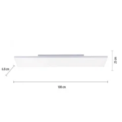 LED-Panel, rahmenlos, 100x25cm, weiß, ultraflach, CCT, rechteckig