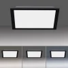 LED Panel, Rahmen schwarz, dimmbar, CCT Farbsteuerung, quadratisch, modern