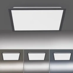 LED Panel, Rahmen schwarz, dimmbar, CCT Lichtfarbsteuerung, quadratisch