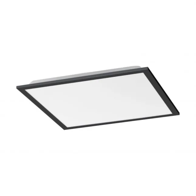 LED Panel, Rahmen schwarz, quadratisch, dimmbar, CCT, Fernbedienung, modern