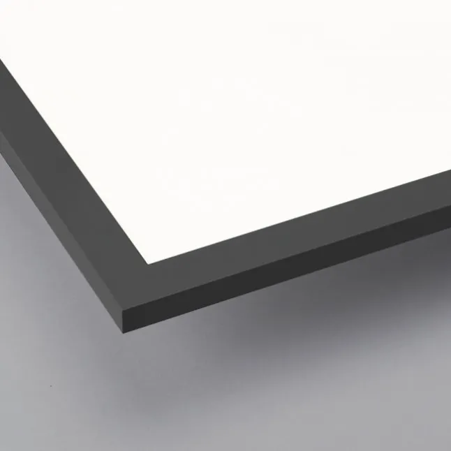 LED Panel, Rahmen schwarz, rechteckig, CCT, Fernbedienung, dimmbar, modern