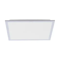 LED Panel Rahmen silberfarbig, 45,5x45,5cm, Fernbedienung, platzsparend