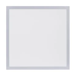 LED Panel Rahmen silberfarbig, 45,5x45,5cm, Fernbedienung, platzsparend