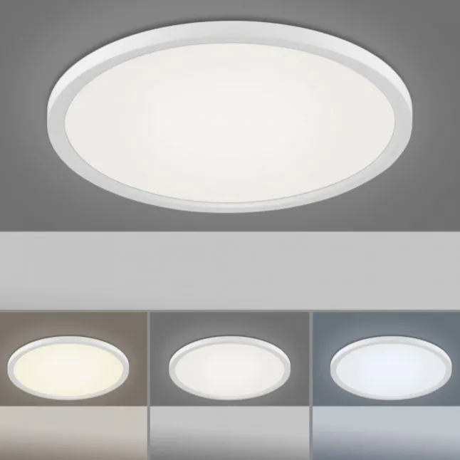 LED Panel, rund, 40cm, weiß, Lichtfarbsteuerung, Funk-Fernbedienung