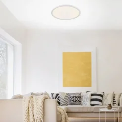 LED Panel, rund, 40cm, weiß, Lichtfarbsteuerung, Funk-Fernbedienung