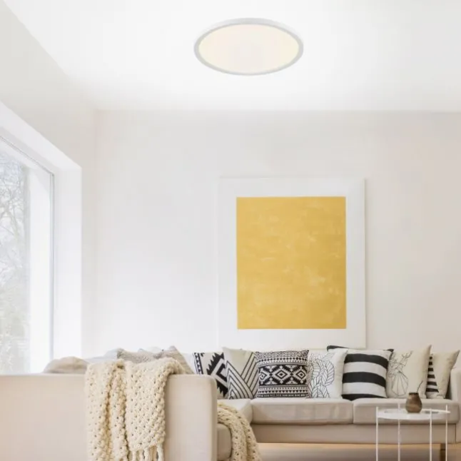 LED Panel, rund, 40cm, weiß, Lichtfarbsteuerung, Funk-Fernbedienung