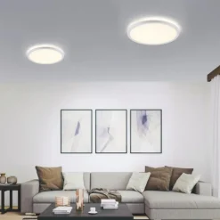 LED Panel rund, flache Deckenleuchte, Backlight, Deckenlampe,