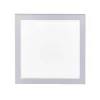LED-Panel, silber, 30x30cm, quadratisch, schlicht, blendfrei, Flur, flach