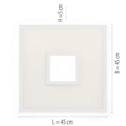LED Panel, weiß, CUT OUT, quadratisch, inkl. Fernbedienung, CCT, dimmbar