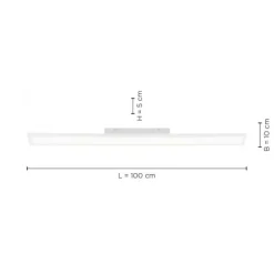 LED Panel, weiß, eckig, CCT-Farbtemperatursteuerung, dimmbar