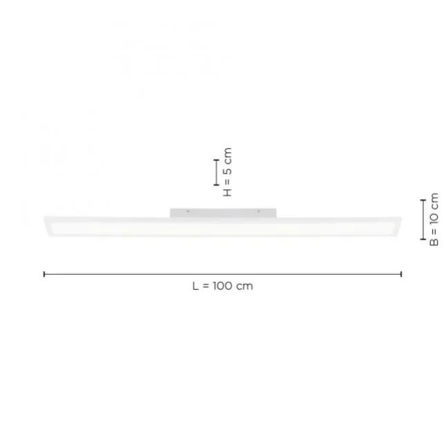 LED Panel, weiß, eckig, CCT-Farbtemperatursteuerung, dimmbar