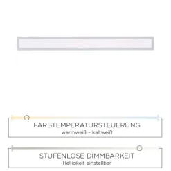 LED Panel, weiß, eckig, CCT-Farbtemperatursteuerung, dimmbar