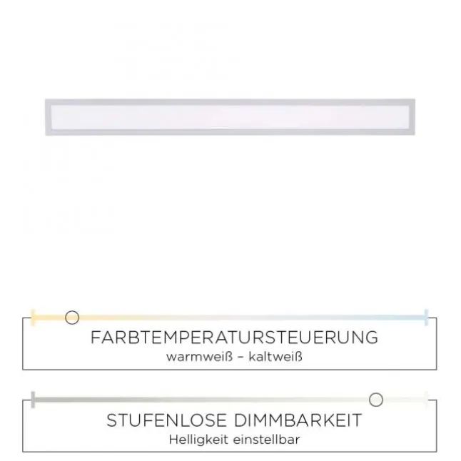 LED Panel, weiß, eckig, CCT-Farbtemperatursteuerung, dimmbar