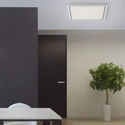 LED Panel, weiß, quadratisch, CCT Farbsteuerung, dimmbar, Fernbedienung