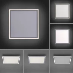 LED Panel, weiß, quadratisch, CCT Farbsteuerung, dimmbar, Fernbedienung