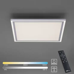 LED Panel, weiß, quadratisch, CCT Farbsteuerung, dimmbar, Fernbedienung