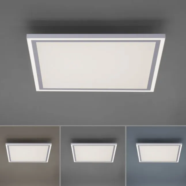 LED Panel, weiß, quadratisch, CCT Farbsteuerung, dimmbar, Fernbedienung