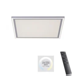 LED Panel, weiß, quadratisch, CCT Farbsteuerung, dimmbar, Fernbedienung