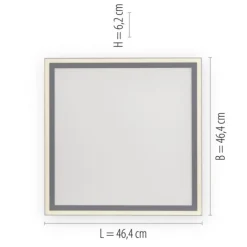 LED Panel, weiß, quadratisch, CCT Farbsteuerung, dimmbar, Fernbedienung