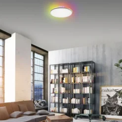 LED Panel, weiß, rund, dimmbar, inkl. FB, Memory, separat steuerbar