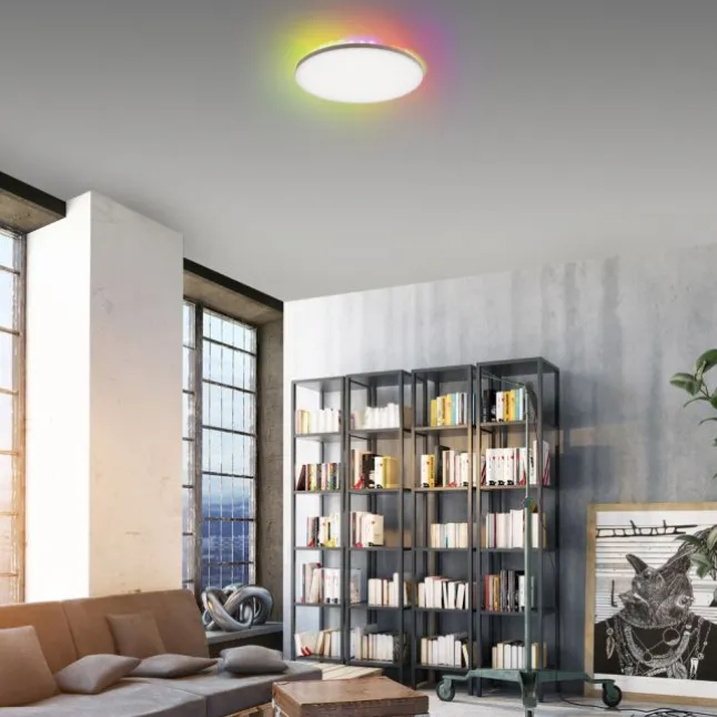 LED Panel, weiß, rund, dimmbar, inkl. FB, Memory, separat steuerbar