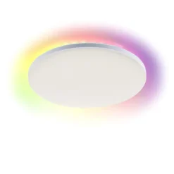 LED Panel, weiß, rund, dimmbar, inkl. FB, Memory, separat steuerbar