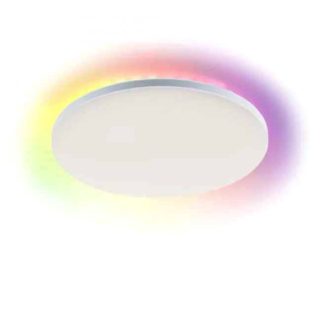 LED Panel, weiß, rund, dimmbar, inkl. FB, Memory, separat steuerbar