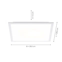 LED Panel, weiss, 29,5x29,5, 3000K warmweiss, Memory Funktion
