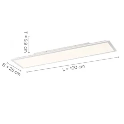 LED-Panel, weiß, 100x25cm, Backlight, dimmbar, Farbsteuerung