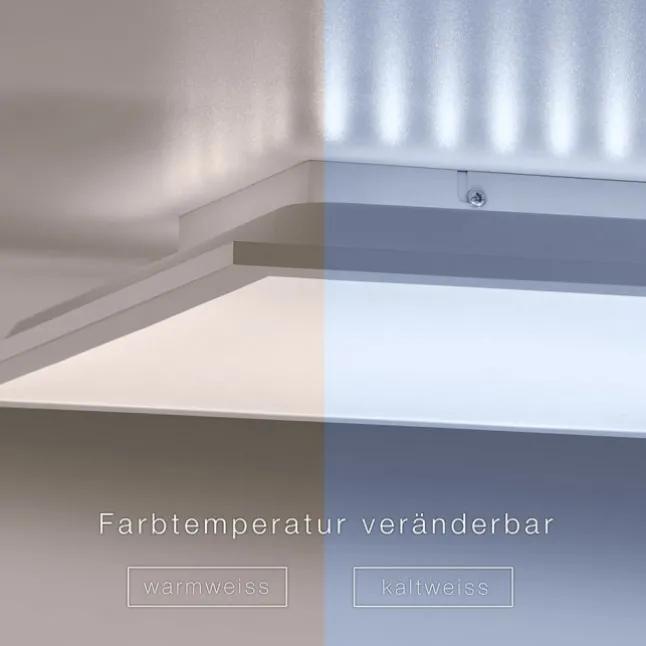 LED-Panel, weiß, 45x45cm, Backlight, dimmbar, Farbsteuerung