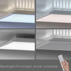 LED-Panel, weiß, 45x45cm, Backlight, dimmbar, Farbsteuerung
