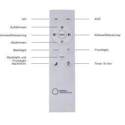 LED-Panel, weiß, 62x62cm, Backlight, dimmbar, Farbsteuerung