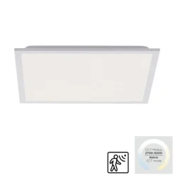 LED-Panel, weiß, 44,5x44,5cm, Bewegungsmelder, neutralweiß, quadratisch