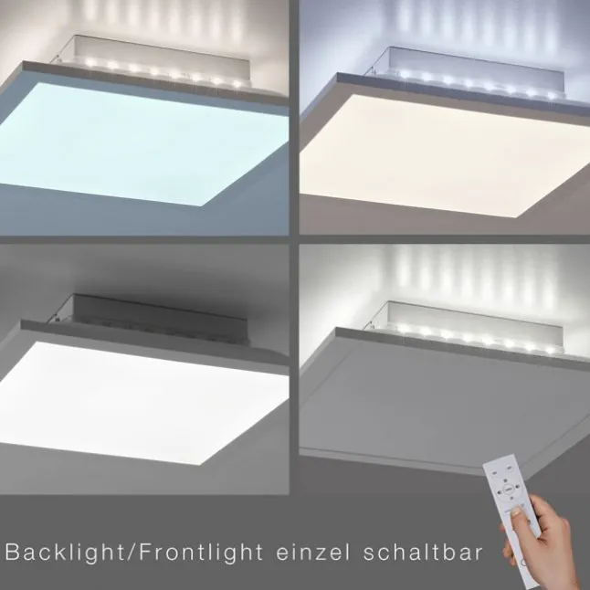 LED-Panel, weiß, 30x30cm, dimmbar, Backlight, Fernbedienung, Farbsteuerung