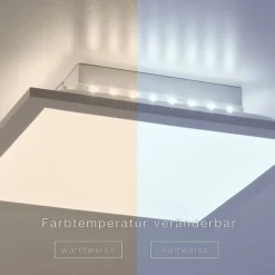 LED-Panel, weiß, 30x30cm, dimmbar, Backlight, Fernbedienung, Farbsteuerung