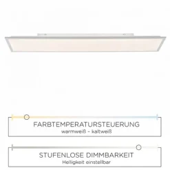 LED Panel, weiß, 120x30cm, dimmbar, Backlight, Farbsteuerung