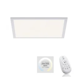 LED-Panel, weiß, 45x45cm, flach, blendfreies Licht, CCT, dimmbar