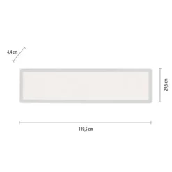 LED-Panel, weiß, 120x30cm, flach, CCT, dimmbar, Deckenleuchte