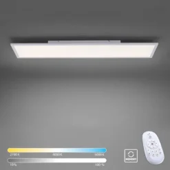 LED-Panel, weiß, 120x30cm, flach, CCT, dimmbar, Deckenleuchte