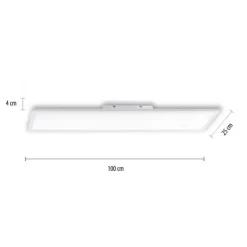 LED-Panel, weiß, 100x25cm, Lichtfarbsteuerung, Fernbedienung