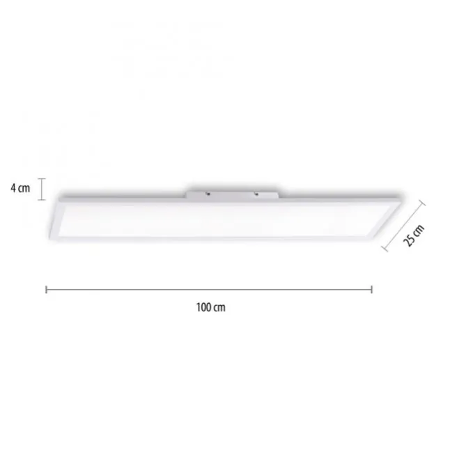 LED-Panel, weiß, 100x25cm, Lichtfarbsteuerung, Fernbedienung