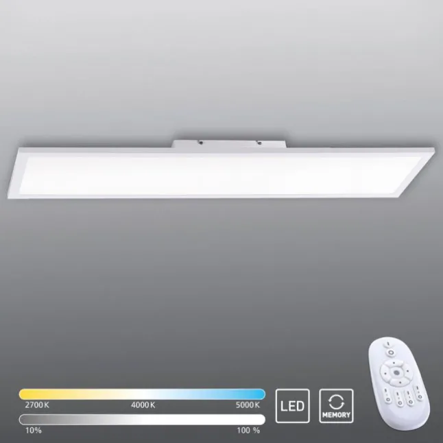 LED-Panel, weiß, 100x25cm, Lichtfarbsteuerung, Fernbedienung