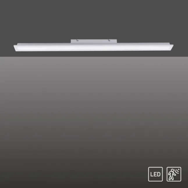 LED-Panel, weiß, 100x10cm, neutralweiß, Bewegungsmelder, rechteckig, modern