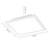 LED-Panel, weiß, 30x30cm, neutralweiß, flache Bauart, quadratisch